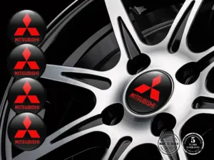 Mitsubishi Radembleme Stil Hochwertige Gewölbte Labels